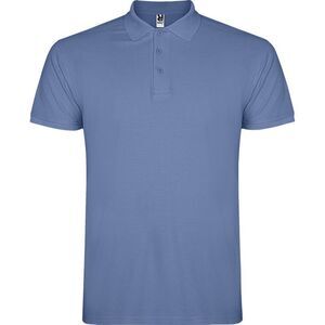 Roly Mens Star Short-Sleeved Polo Shirt / Riviera Blue